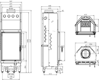 Insatskamin albero SVD 14 Kw