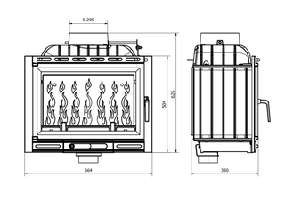 Insatskamin W13A- 11,5kw