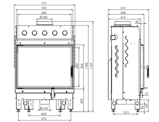 Insatskamin ALBERO-S 16 kW