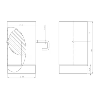 Spjäll 150mm