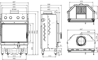 Insatskamin ALBERO-S 11 kW