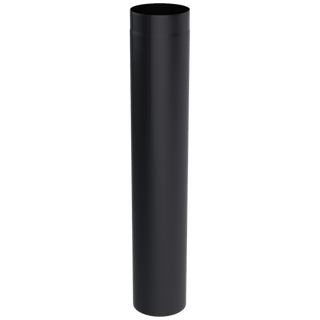 Smoke pipe 1m/125mm uninsulated